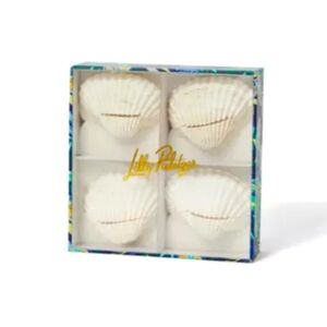 NWT Lilly Pulitzer Shell Placecard Holders (4)